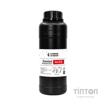 Фотополімерна смола Flashforge Resin Standart UV/LCD Red 0,5kg (20001869001)