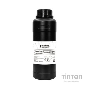 Фотополімерна смола Flashforge Resin Standart UV/LCD Transparent 0,5kg (20001867001)