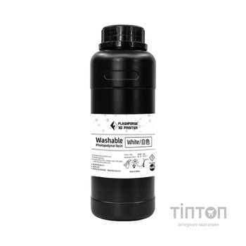 Фотополімерна смола Flashforge Resin Washable UV/LCD White 0,5kg (20001648001)