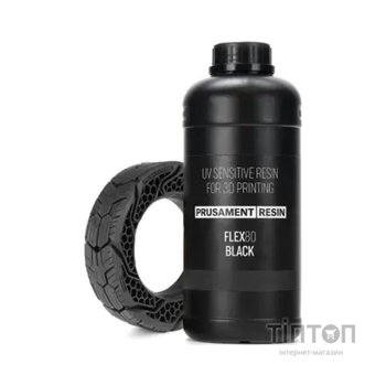 Фотополімерна смола Prusament Resin Flex80 Black 1 кг (2100000020195)