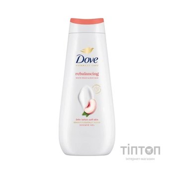 Гель для душу Dove Білий персик та рисове молочко 400 мл (8720181848810)