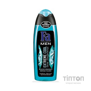 Гель для душу Fa Men Extreme Cool Shower Gel З ментолом і мінералами 250 мл (3178040675278)