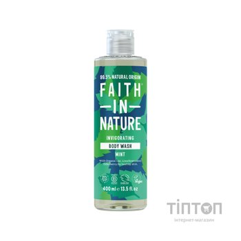 Гель для душу Faith in Nature Натуральний З м'ятою 400 мл (708002403774)
