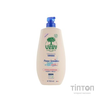 Гель для душу L'Arbre Vert Family & Baby Sensitive Shower Gel 720 мл (3450601100543)