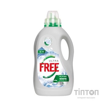 Гель для прання Free Alpine Freshness White З ароматом свіжості 2 л (4820196011507)