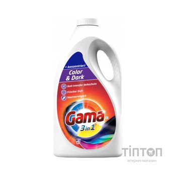 Гель для прання Gama Color & Dark Для кольорової та темної білизни 3.735 л (8435495845515)