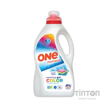 Гель для прання One Moment Color Alpine Fresh 2 л (4820096036839)