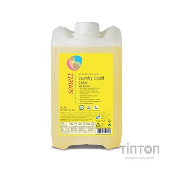 Гель для прання Sonett Mint&Lemon Органічний концентрат Для кольорових тканин 5 л (4007547504424)