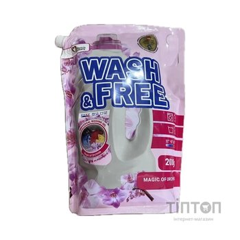 Гель для прання Wash&Free Універсальний Магія орхідей Дой-пак 2 кг (4823128005865)