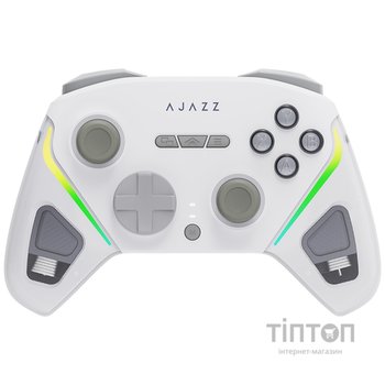 Геймпад Ajazz GP100 2.4G/BT/USB Switch/PC/iOS/Android RGB White (GP100-W)