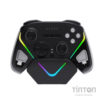 Геймпад Ajazz GP100S 2.4G/BT/USB Switch/PC/iOS/Android RGB Black (GP100S-B)