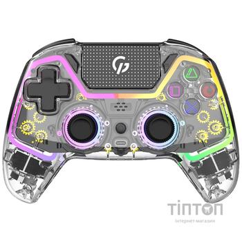 Геймпад GamePro GPS13T BT 5.3/USB/PC/iOS/Android/PS3/PS4 RGB Transparent (GPS13T)
