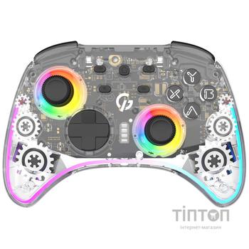 Геймпад GamePro GPX13T 2.4G/BT 5.1/USB/PC/iOS/Android RGB Transparent (GPX13T)