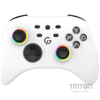 Геймпад GamePro GPX13W 2.4G/BT 5.1/USB/PC/iOS/Android RGB White (GPX13W)