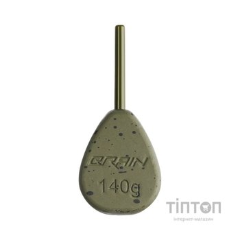 Грузило Brain In-Line Flat Lead 140g 2шт/уп Green (1858.32.10)