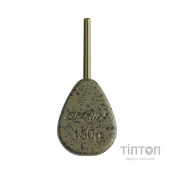 Грузило Brain In-Line Flat Lead 150g 2шт/уп Green (1858.32.11)