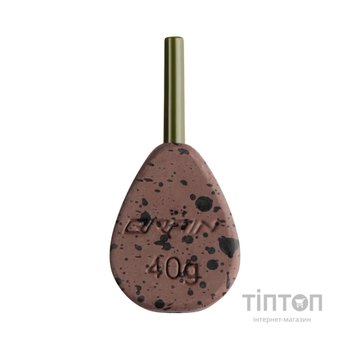 Грузило Brain In-Line Flat Lead 42g 2шт/уп Brown (1858.32.13)