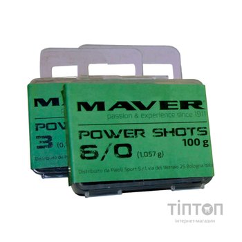 Грузило Maver набір Power Shots 9/0 (2.603g) 100g (1300.36.03)