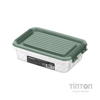 Харчовий контейнер Ardesto Fresh 0.52л, пластик, прямокутна, зелений (AR1303G)
