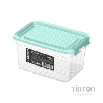 Харчовий контейнер Ardesto Fresh 1.2л, пластик, прямокутна, блакитний (AR1304B)