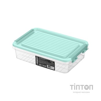 Харчовий контейнер Ardesto Fresh 1.8л, пластик, прямокутна, блакитний (AR1305B)