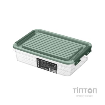 Харчовий контейнер Ardesto Fresh 1.8л, пластик, прямокутна, зелений (AR1305G)