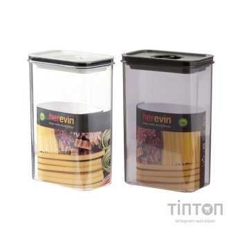 Харчовий контейнер Herevin Canister-Vacuum Lid-White-Black вакумна кришка 2.5 л (161189-000)