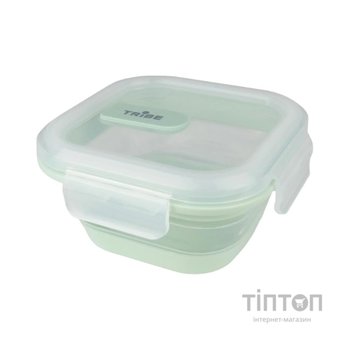 Харчовий контейнер Tribe Collapsible Container 500 мл силіконовий mint (T-FF-0027-mint)