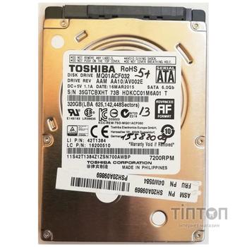 HDD 2.5" SATA  320GB Toshiba 7200rpm (MQ01ACF032)