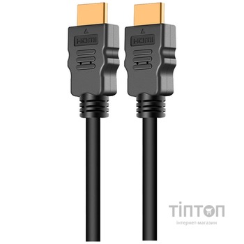 Кабель Grand-X (HDP-4K) HDMI-HDMI, Cu, 1.5м, черный