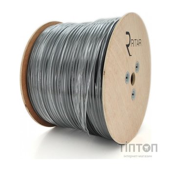 Кабель коаксиальный Ritar (RT-B305-RG59+2x0.5mm/08893) катушка 305 м, черный