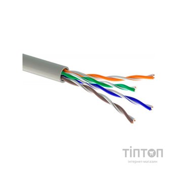 Кабель мережевий OK-Net UTP cat.5e 305м LSOH (U/UTP-cat.5E LSOH) (КПВонг-HF-ВП(100) 4*2*0,49)
