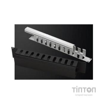 Кабельний організатор 19" 2U гребінка, RAL 9005 MIRSAN (MR.OKK2U19.01)