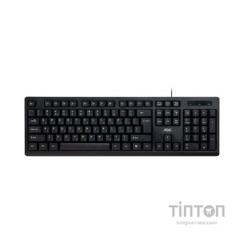 Клавіатура AOC KB100B USB UA Black (KB100B/97)