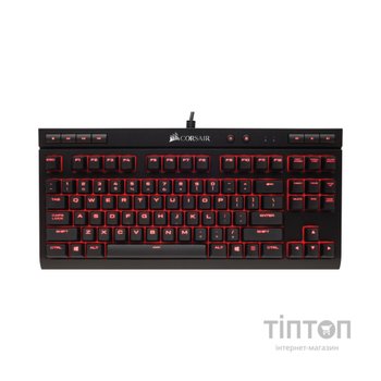 Клавіатура Corsair K63 Cherry MX Red UA USB Black (CH-9115020-RU)