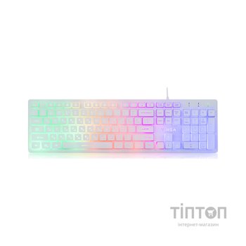 Клавіатура Vinga KB410 White