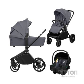 Коляска Lionelo Mika plus 3 in 1 grey stone (LO-MIKA PLUS 3IN1 GREY STONE)