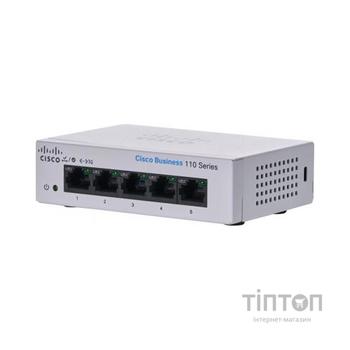 Комутатор мережевий Cisco CBS110-5T-D-EU