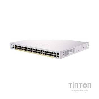 Комутатор мережевий Cisco CBS350-48FP-4G-EU
