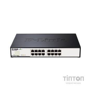 Комутатор мережевий D-Link DGS-1016D/E