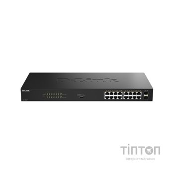 Комутатор мережевий D-Link DGS-1018P