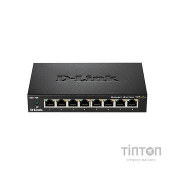 Комутатор мережевий D-Link DGS-108