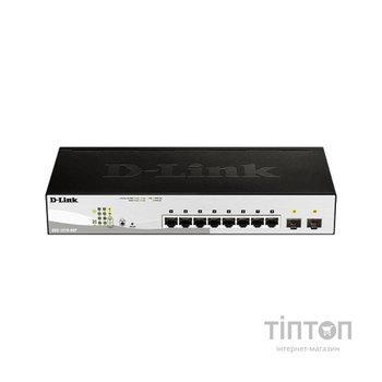 Комутатор мережевий D-Link DGS-1210-08P/E
