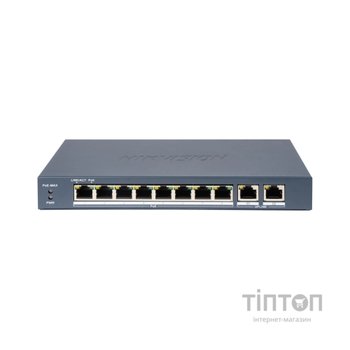 Комутатор мережевий Hikvision DS-3E1310P-EI(B)