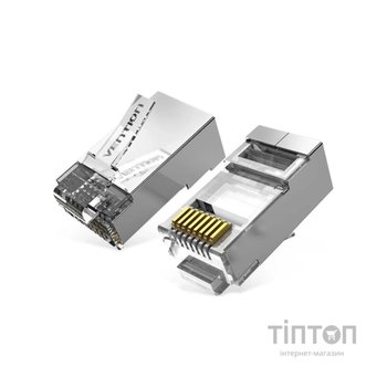 Конектор RJ45 FTP Cat.6 Modular 10 шт. Vention (IDFR0-10)