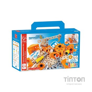 Конструктор Hape Junior Inventor з підсвіткою 57 деталей (E3032)