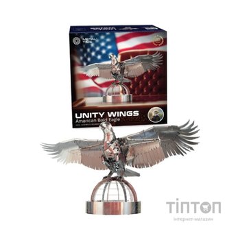 Конструктор Metal Time Колекційна модель Unity Wings Eagle Silver Armor (MT101/READY)
