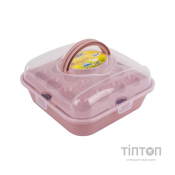 Контейнер для яєць Violet House Powder для яєць на 32 шт Рожевий (0049 POWDER д/яєць 32)