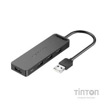 Концентратор Vention USB 2.0 to 4xUSB 2.0 black (CHMBB)