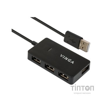 Концентратор Vinga USB2.0 to 4*USB2.0 HUB (VHA2A4)